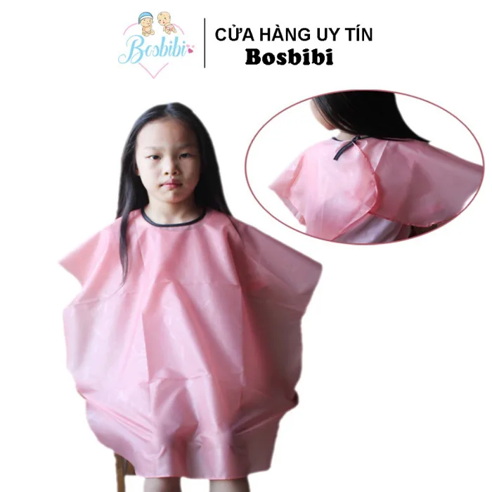 Áo choàng cắt tóc cho trẻ em nhiều màu