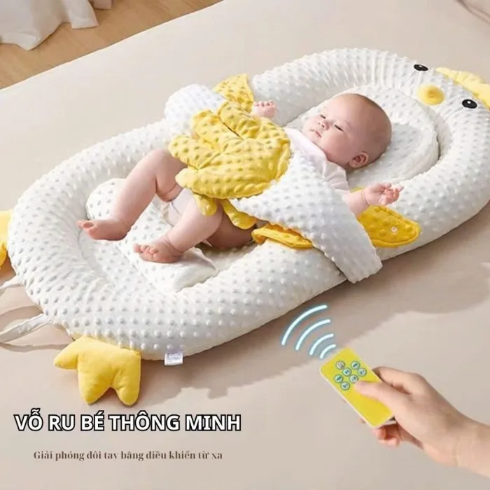 GỐI ÔM HÌNH BÀN TAY MỀM MẠI CÓ ĐIỀU KHIỂN VỖ MÔNG,NGHE NHẠC RU BÉ NGỦ NGON(  GỐI CHẶN CHO BÉ NGỦ NGON ,CHỐNG GIẬT MÌNH)