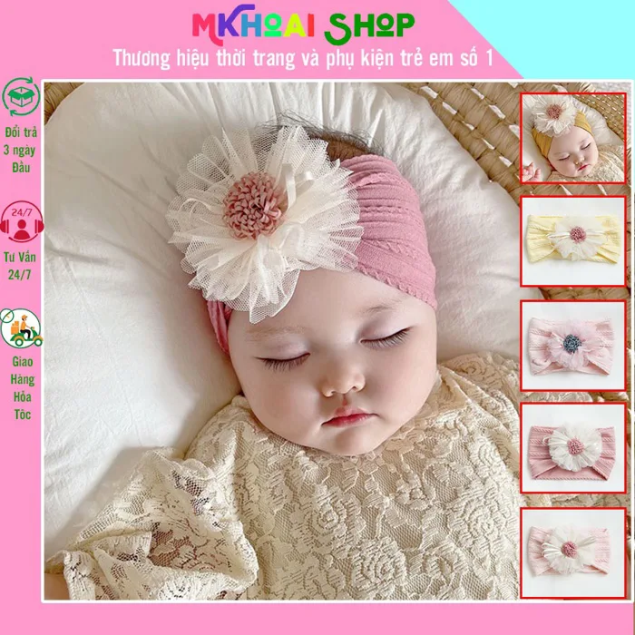 Bộ sưu tập các mẫu băng đô xinh cho bé gái 0-2 tuổi Giá rẻ