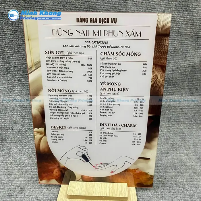 99+ Mẫu Menu Tiệm Nail Đẹp, Thu Hút Khách & Chuyên Nghiệp - Công ty In Ấn  Minh Khang