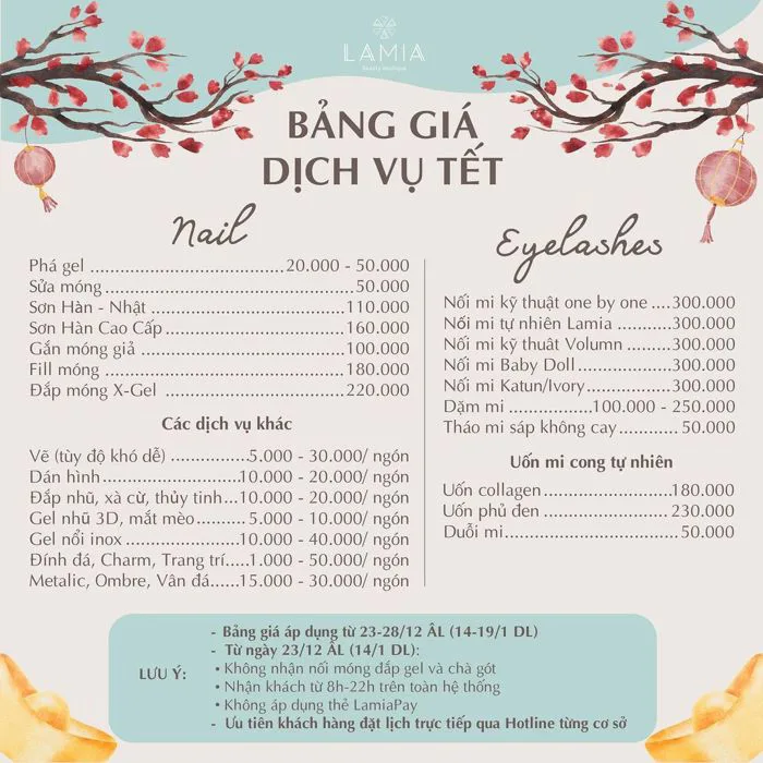 Update lịch làm móng Tết của các tiệm nail Hà Nội: nơi nhận khách đến 30 Âm  lịch, phụ thu từ 30 - 50k/bộ