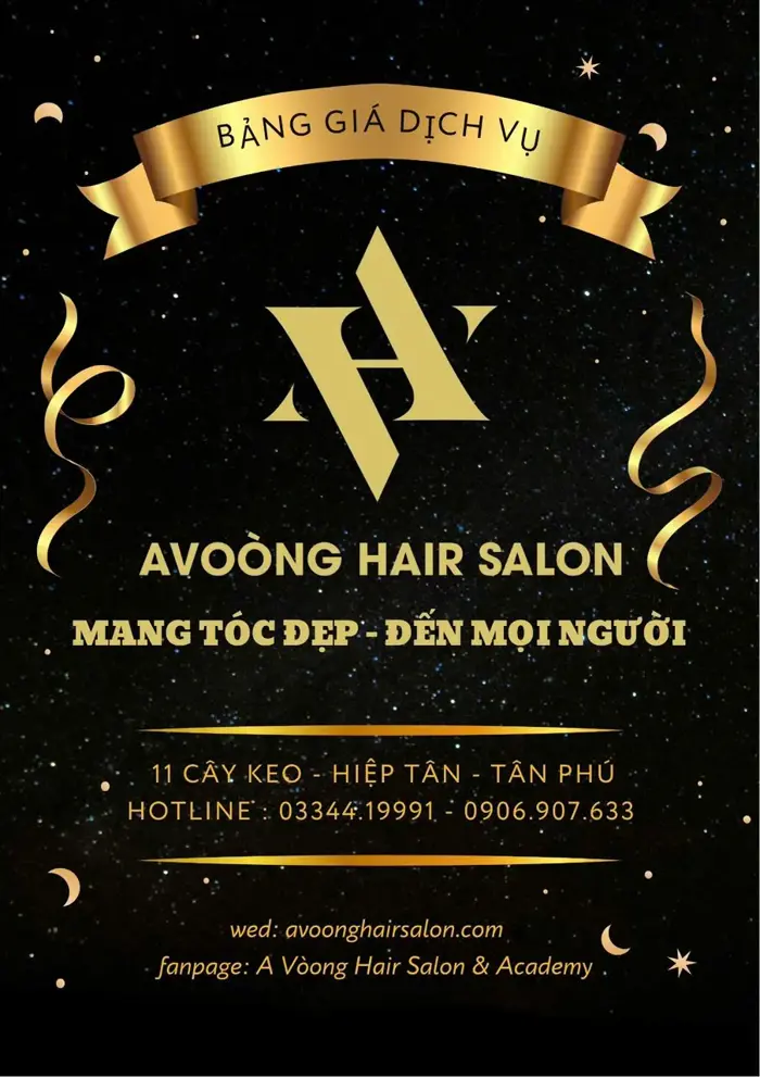 Bảng Giá Salon Tóc & Hair Salon A Vòong Mới Nhất · A Vòong