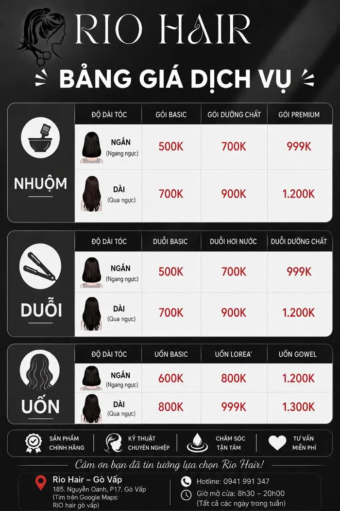 BẢNG GIÁ