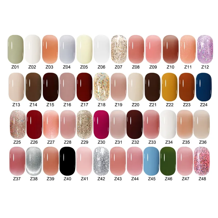 Bộ sơn gel 48 màu sơn gel sáng bóng sơn single nail sơn móng tay đẹp bảng  màu hiện đại Tặng kèm sơn Top base Tặng gift