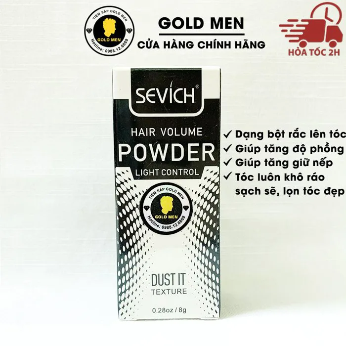 Chính hãng] Bột tạo phồng Sevich cho nam nữ - 8 gam