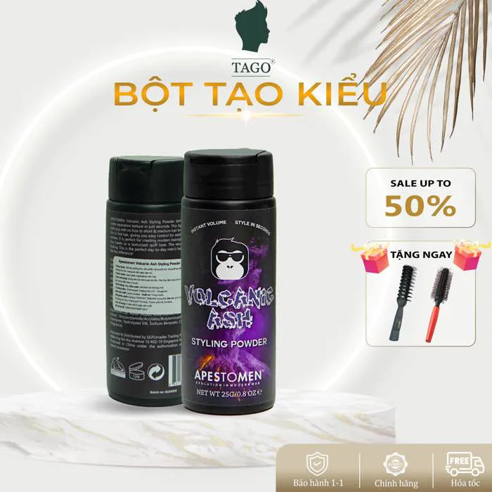 Bột tạo phồng tóc Volcanic Ash Styling Powder - Giữ Nếp Lâu Dài – Tago - Sáp vuốt tóc & Mỹ phẩm nam - Men's Grooming