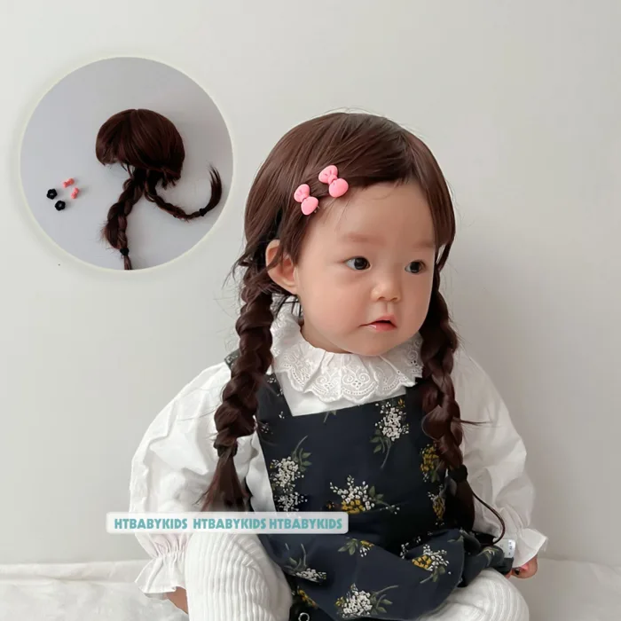 [ SIZE NHỎ ] Bộ Tóc Giả Cho Bé, Tóc Giả Cho Bé Gái Dưới 1 Tuổi