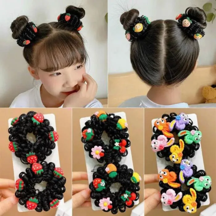 Set 2 búi tóc giả natra cho bé