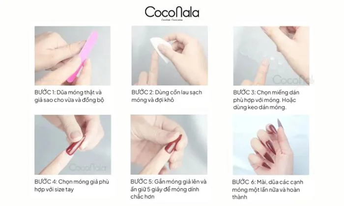 Cách gắn móng tay giả: Hướng dẫn cách dán nailbox đúng chuẩn
