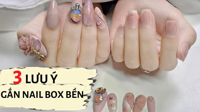 3 lưu ý gắn nail box bền - Gắn móng úp đo sẵn