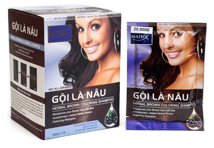 Nhuộm màu tóc bằng dầu gội nhuộm tóc có đẹp không, giữ màu lâu không