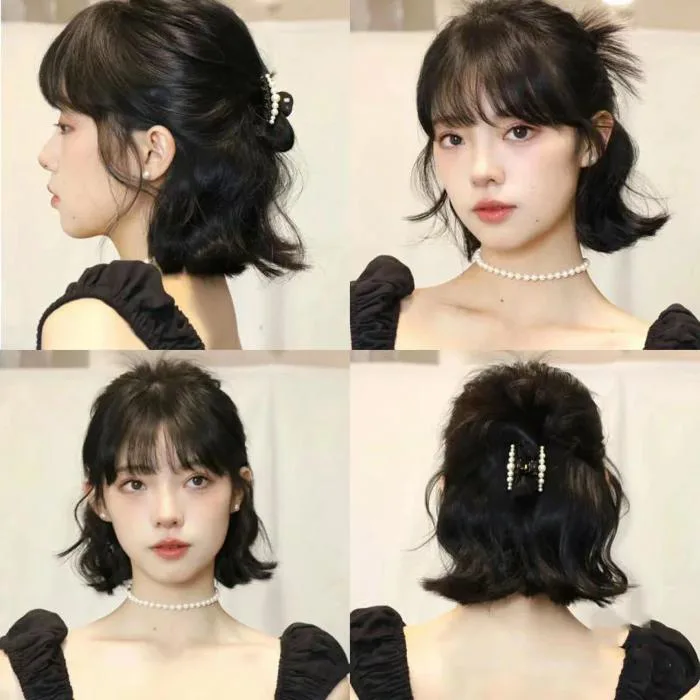 Gợi ý 15 cách buộc tóc ngắn siêu xinh chuẩn style Hàn Quốc cho nàng