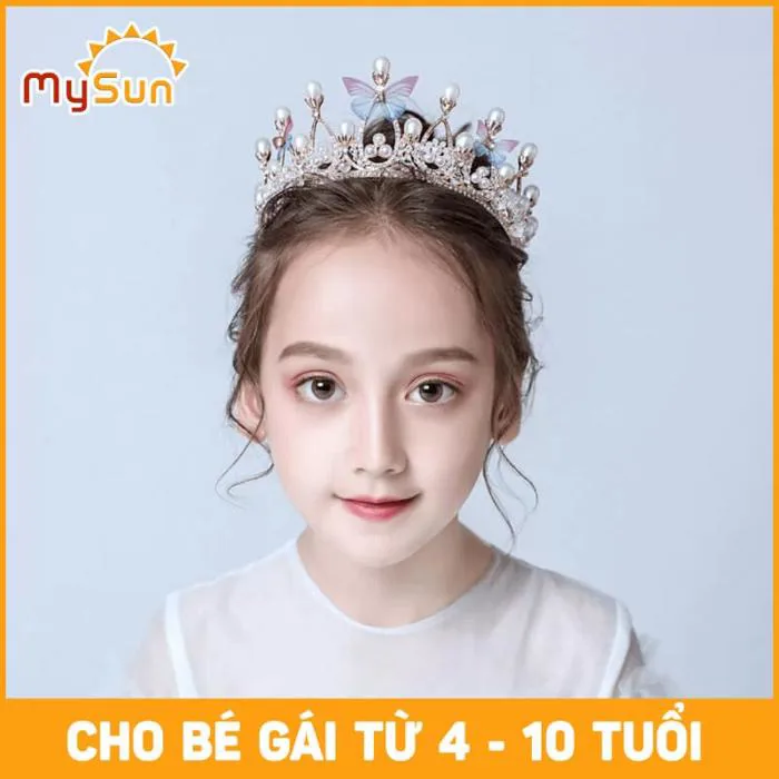 Vương miện công chúa cài tóc cho bé gái sinh nhật Hoàng Gia