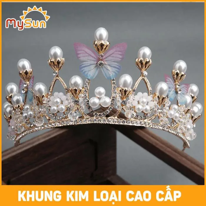 Vương miện công chúa cài tóc cho bé gái sinh nhật Hoàng Gia