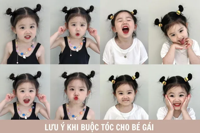 Cách buộc tóc cho bé gái đơn giản, dễ thương