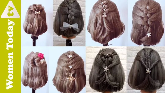 🌺 Những Kiểu Tết Tóc Đẹp Cho Nàng Tóc Ngắn | Hairstyles for Short Hair