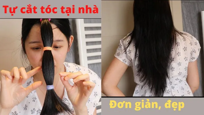 Cách tự cắt tóc lá so le tại nhà đơn giản, đẹp - Trend cắt tóc mới - Mai  Khôi cuộc sống Bỉ.