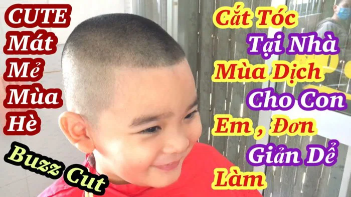 Học Cắt Tóc Tại Nhà, CHIA SẺ, Cách Cắt Kiểu Đinh Tròn Cho Bé Trai NTN , Đơn  Giản | Buzz Cut,haircut