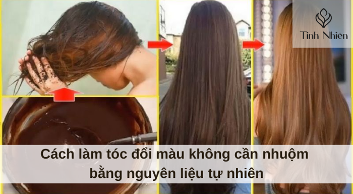 Cách làm tóc đổi màu không cần nhuộm bằng nguyên liệu tự nhiên