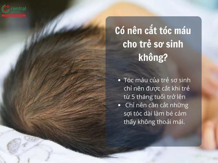 Khi nào cắt tóc máu cho trẻ sơ sinh? 14 ngày vượng cắt tóc máu