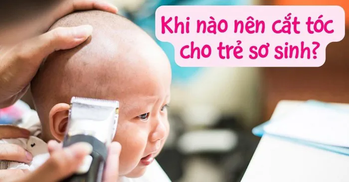 Khi nào nên cắt tóc cho trẻ sơ sinh? Chuẩn bị, lưu ý an toàn cho bé