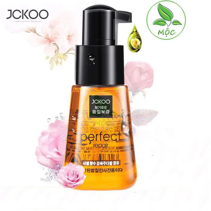 Tinh dầu dưỡng tóc dành cho tóc uốn, khô xơ, tóc nhuộm Jckoo giúp giữ nếp, tạo nếp tóc mềm mượt, phục hồi hư tổn | Shopee Việt Nam