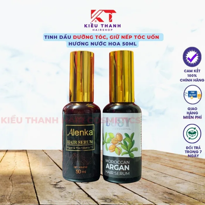 🌾Best Seller🎋Tinh dầu dưỡng tóc, giữ nếp tóc uốn Alenka hair serum 50ml (tên mới Lusy)