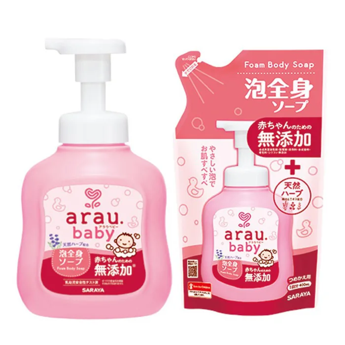 Sữa tắm trẻ em Arau Baby dạng bình 450ML | Sữa Tắm Gội Arau Baby |  moby.com.vn