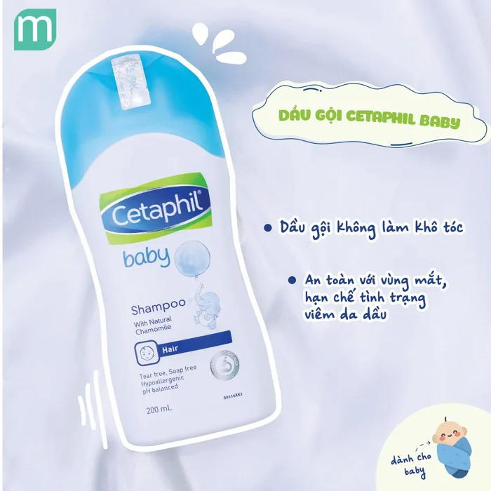 Dầu Gội Cho Bé Cetaphil Baby Shampoo 200ml - Mint Cosmetics - Save The Best  For You!