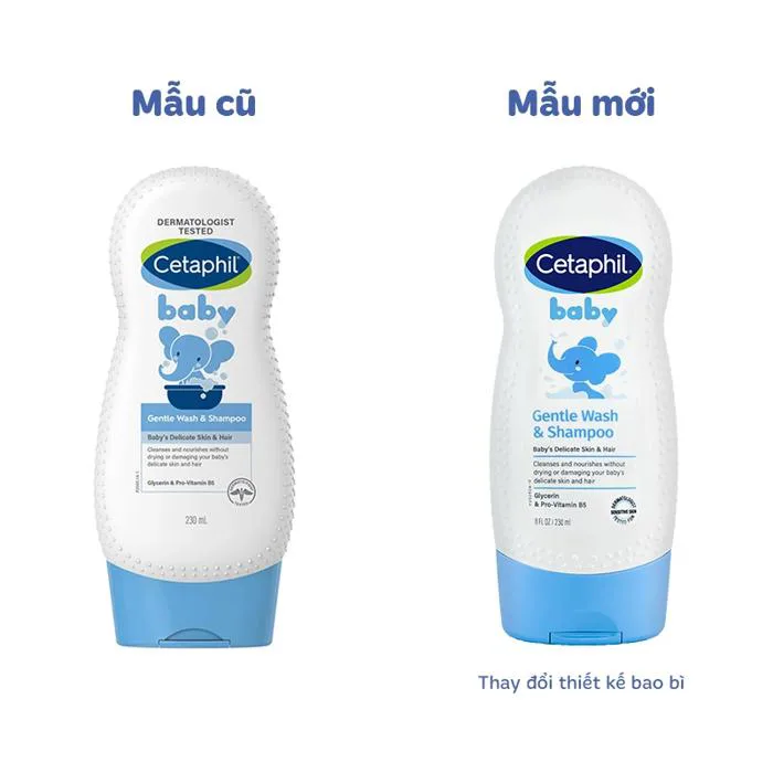 Sữa tắm gội cho bé Cetaphil hương thiên nhiên an toàn, dịu nhẹ - AVAKids.com
