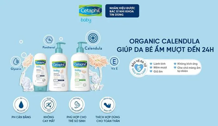 Sữa Tắm Gội Cho Bé Cetaphil Baby Wash & Shampoo With Organic Calendula –  THẾ GIỚI SKINFOOD