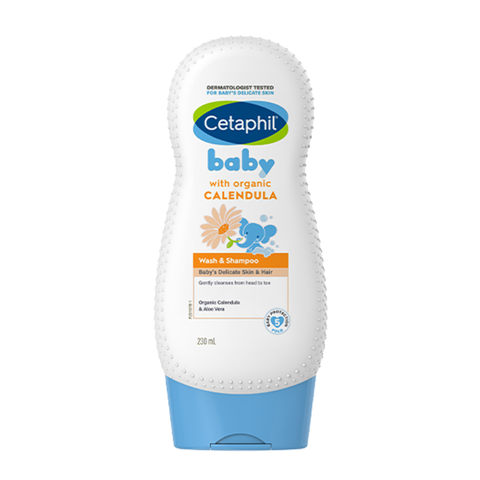 Sữa tắm gội cho bé Cetaphil Baby Wash & Shampoo với Hoa cúc Calendula –  Vinaquick