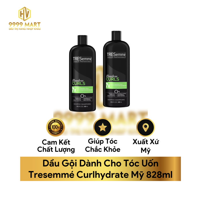 Dầu Gội Dành Cho Tóc Uốn Tresemmé Curlhydrate Mỹ 828ml – Siêu Thị Hàng Nhập  Khẩu 9999