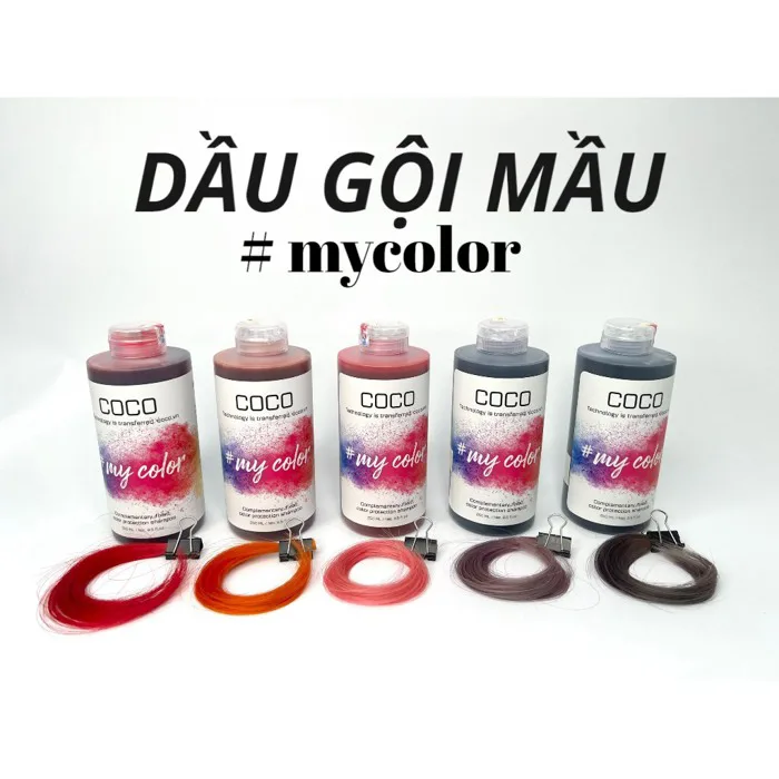 DẦU GỘI GIỮ MÀU VÀ BÙ MÀU COCO dành cho tóc nhuộm và tóc tẩy giúp bảo vệ màu
