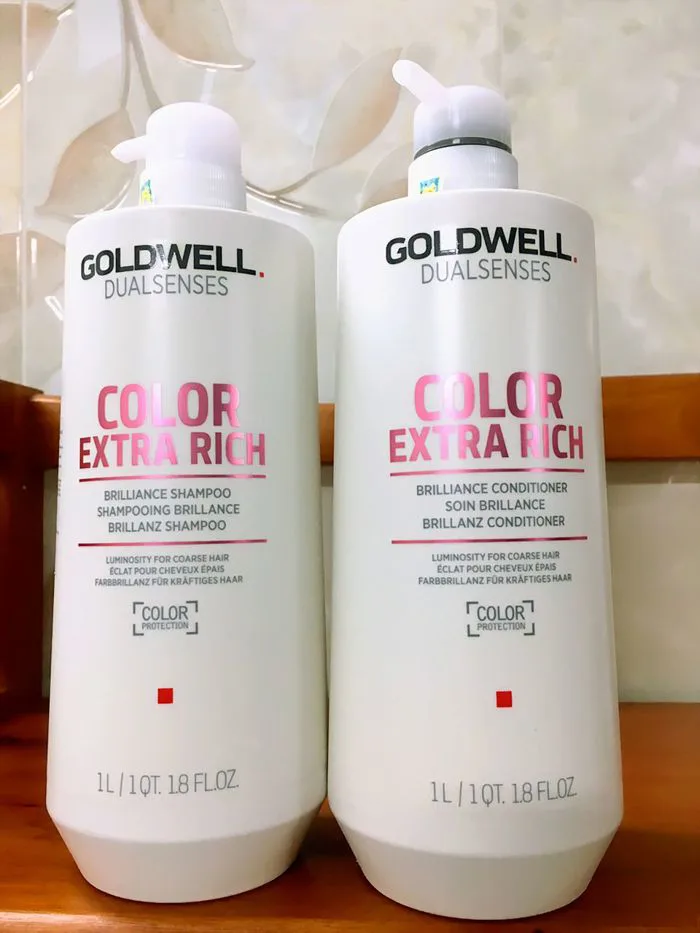 Cặp gội xả siêu dưỡng màu cho tóc nhuộm Goldwell Color 1000ml