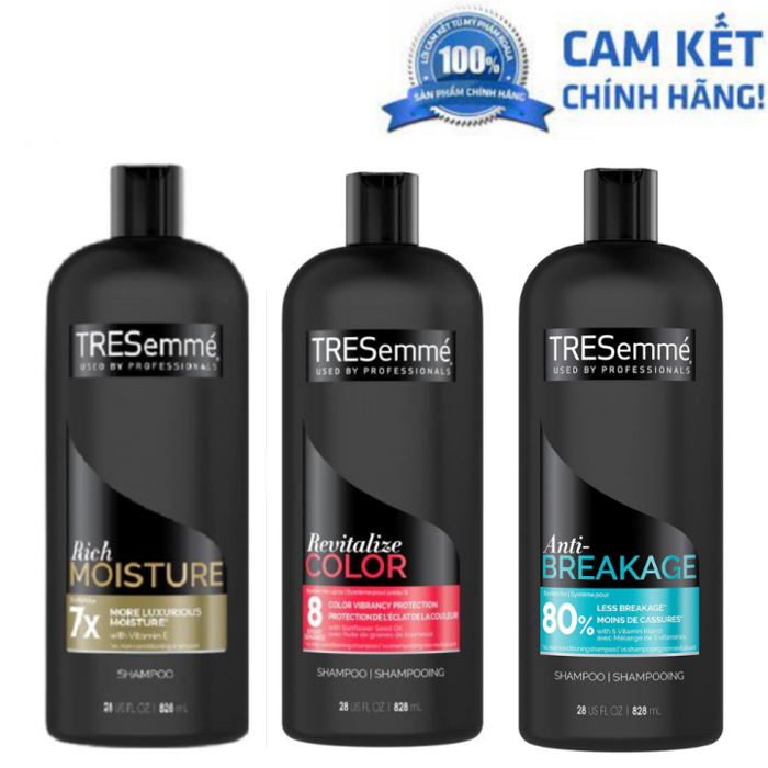 Dầu gội Tresemme Mỹ Chuyên Dụng Giữ Màu, Nếp Cho Tóc Nhuộm 828ml tresemme  shampoo color revitalize 6 piece 28OZ | Lazada Việt Nam