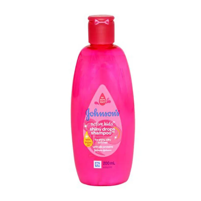 Dầu gội óng mượt tóc cho bé gái Johnson Baby Active Kids Shiny Drops