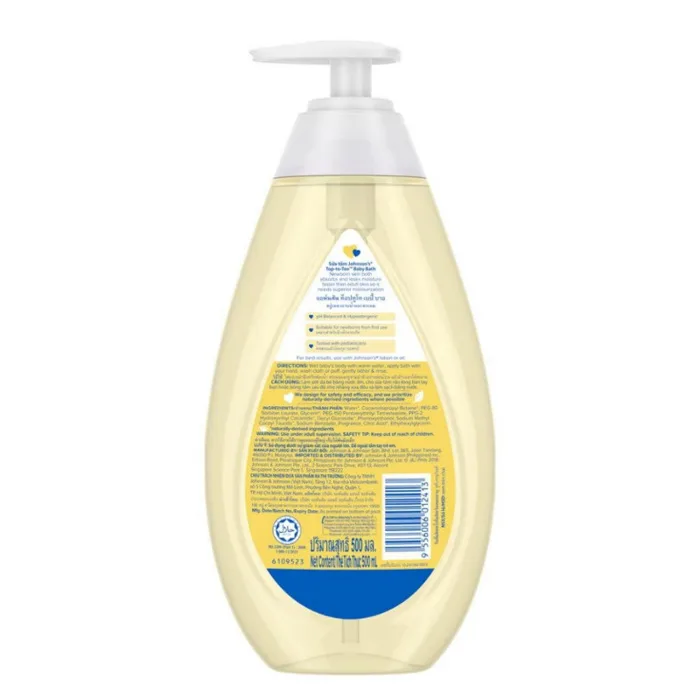 Sữa tắm gội Johnson Baby Top-To-Toe cho trẻ - Chai 500ml