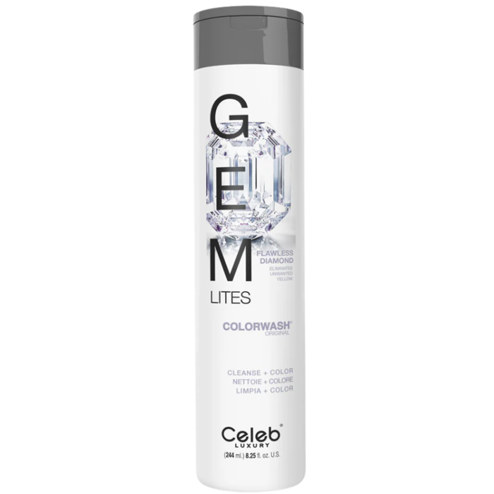 DẦU GỘI CELEB FLAWLESS DIAMOND KHỬ VÀNG CHO TÓC TẨY 244ML