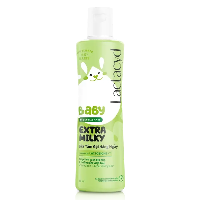 Sữa tắm gội Lactacyd Baby Extra Milky 250ml