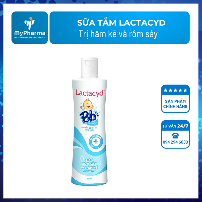 Sữa tắm Lactacyd - Sạch da, trị rôm sảy cho trẻ nhỏ