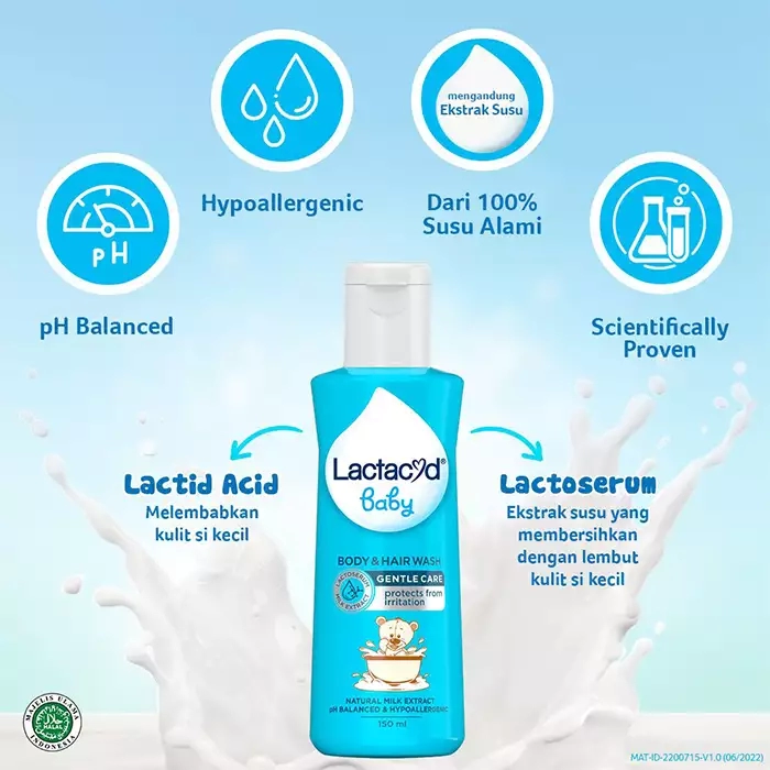 Sữa tắm gội Lactacyd bảo vệ giữ ẩm da và tóc bé (500ml) - Chip Chip Luxury  Nha Trang