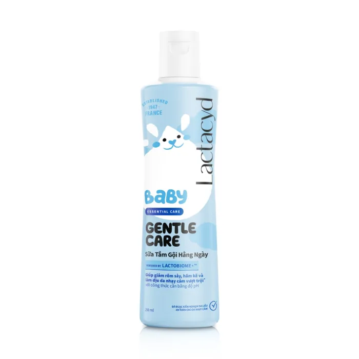 Sữa tắm gội Body And Hair Wash Gentle Care Lactacyd BB tăng cường bảo vệ  làn da mỏng manh của bé (250ml)