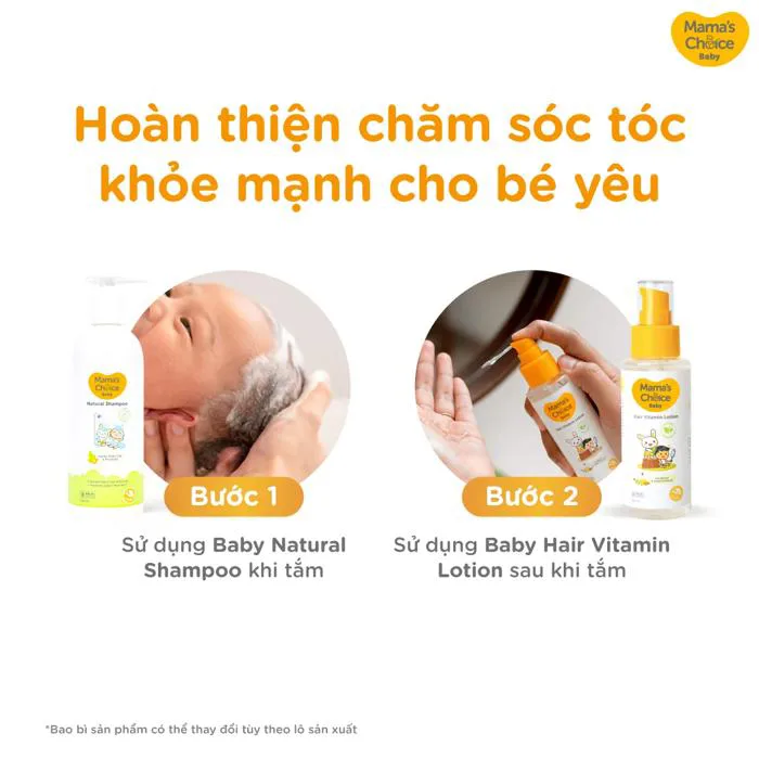 Dầu Gội Trẻ Em Mama's Choice – Sữa Gội Tăng Mọc Tóc Cho Bé Từ 0 Tháng 200ml