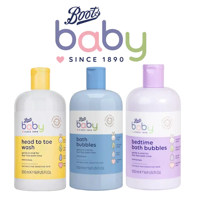 Dầu tắm gội xả cho bé Boots Baby Head to Toe Wash 500ml Thái Lan