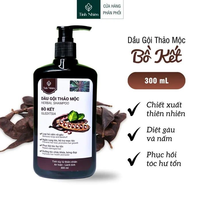 Dầu Gội Thảo Mộc Bồ Kết Tinh Nhiên 300 ml