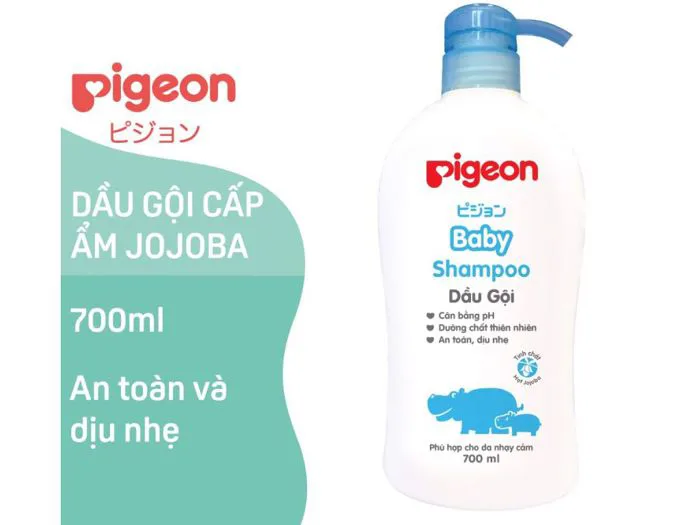 Dầu gội cho bé Pigeon jojoba dịu nhẹ 700ml tại Bách hoá XANH