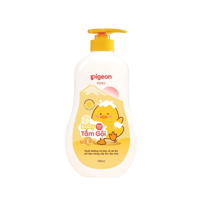 Sữa tắm gội Pigeon vàng 700ml (hoa hướng dương)