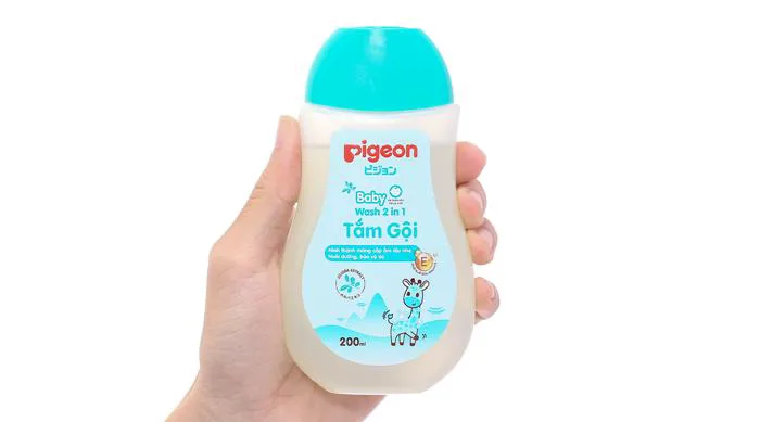 Tắm gội toàn thân Pigeon Chiết Xuất Jojoba cấp ẩm cho bé chai 200ml 08/2026  | nhathuocankhang.com