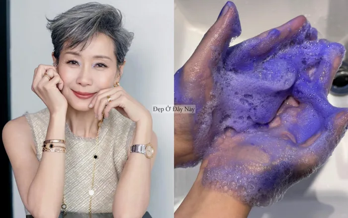Muốn tóc bạc tự nhiên vẫn đẹp, phụ nữ trung niên cần tới loại dầu gội tím  ngắt này